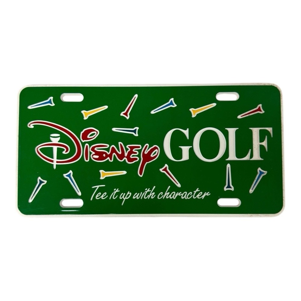 Walt Disney World‎ Disney Golf License Plate 3D Plastic